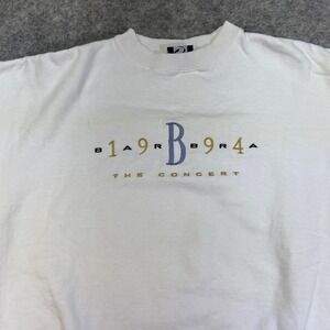 Official Barbra Streisand 94 Barbra The Concert White XL Sweatshirt — Mint Cond